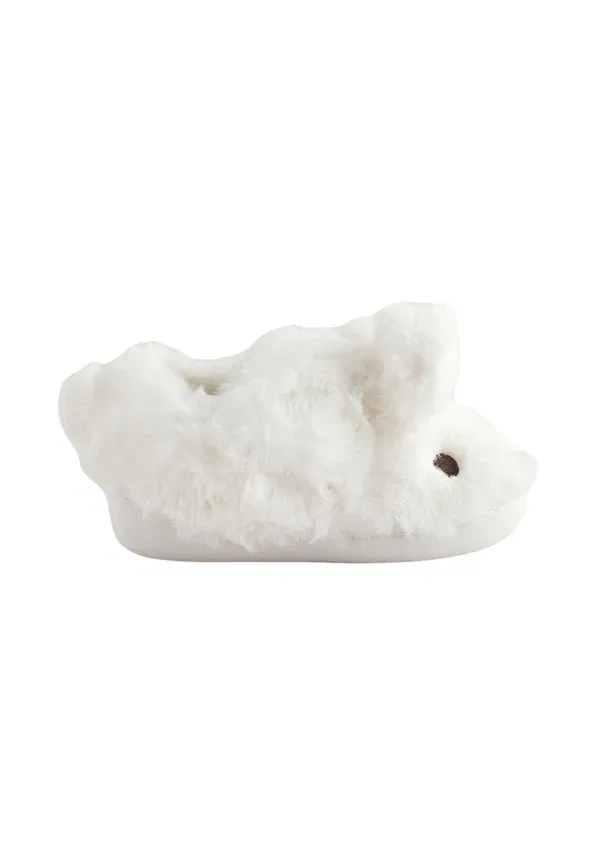 Тапочки Next Regular fit faux fur, белый