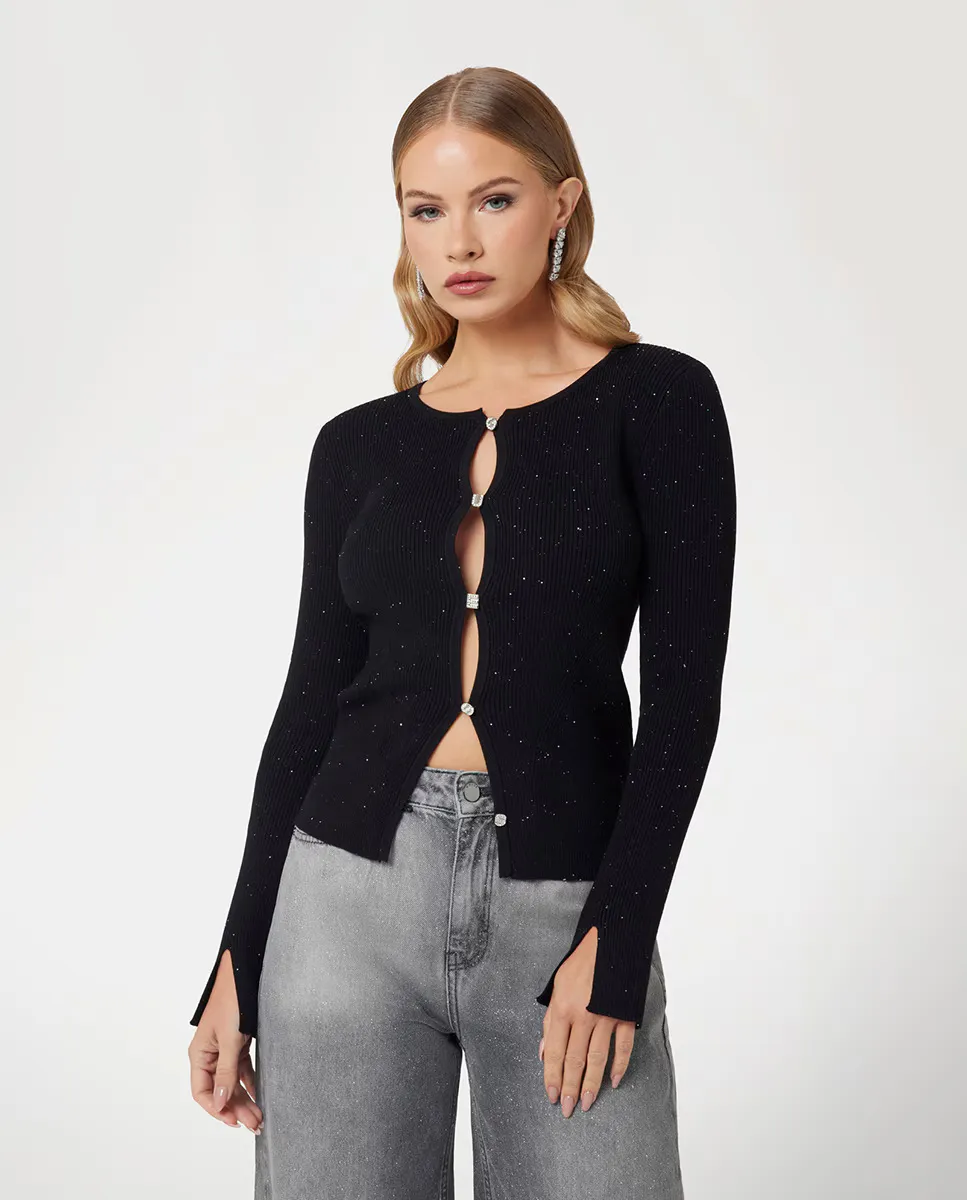 

Женский кардиган с длинными рукавами Guess, черный