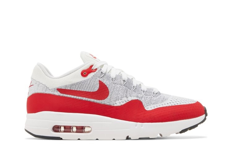 

Кроссовки Nike Air Max 1 Ultra Flyknit 'White University Red', белый