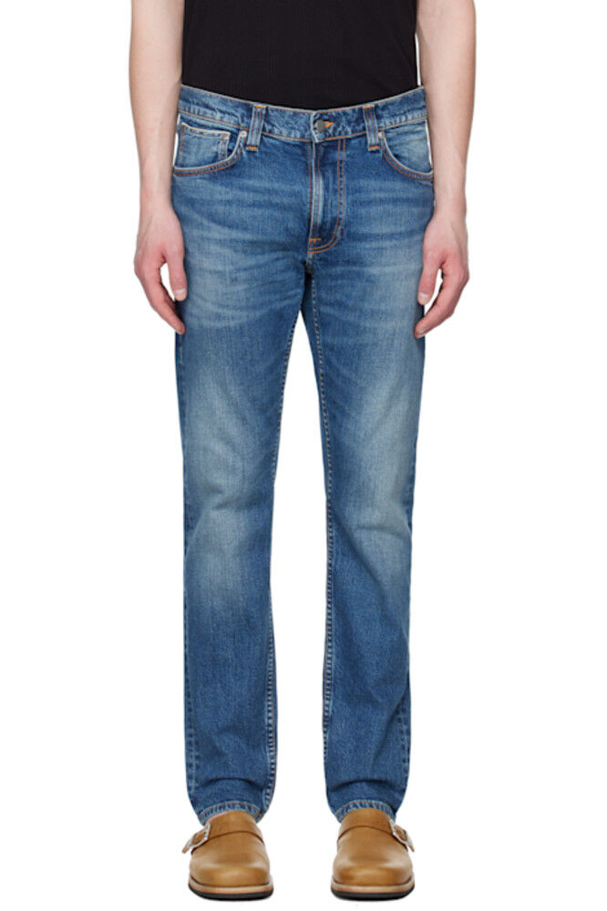 

Синие джинсы Lean Dean Nudie Jeans