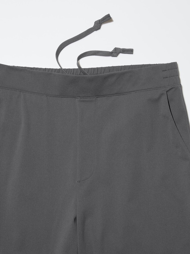 Брюки зауженные из ультраэластичной ткани Dry-Ex Uniqlo, цвет 32 бежевый — фото 4