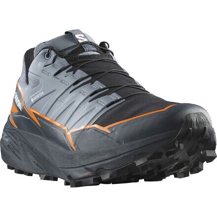 

Кроссовки для трейлраннинга Thundercross GORE-TEX мужские Salomon, цвет Flint Stone/Carbon/Orange Pepper, Серый, Кроссовки для трейлраннинга Thundercross GORE-TEX мужские Salomon, цвет Flint Stone/Carbon/Orange Pepper