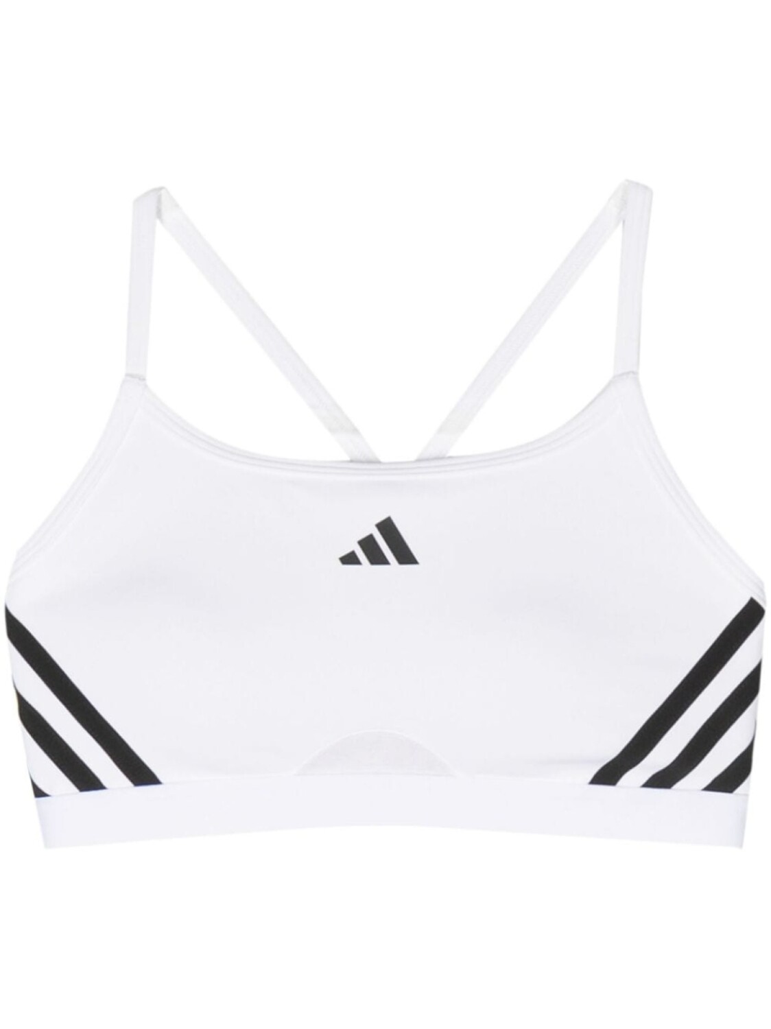 

Женский топ Adidas Aeroreact Training Essentials Light Support Tie-Dye Flower-Print Bra, белый