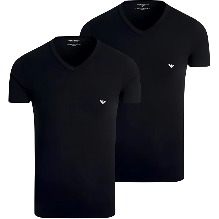 EMPORIO ARMANI Футболка мужская 2 шт черная