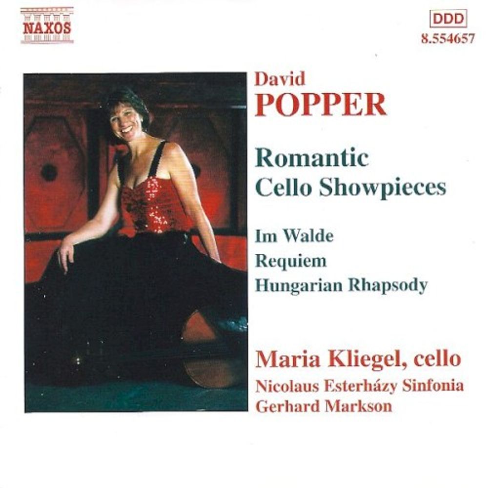 

Диск CD Romantic Cello Showpieces: Im Walde / Requiem / Hungarian Rhapsody - David Popper, Maria Kliegel, Gerhard Markson, Nicolaus Esterházy Sinfonia