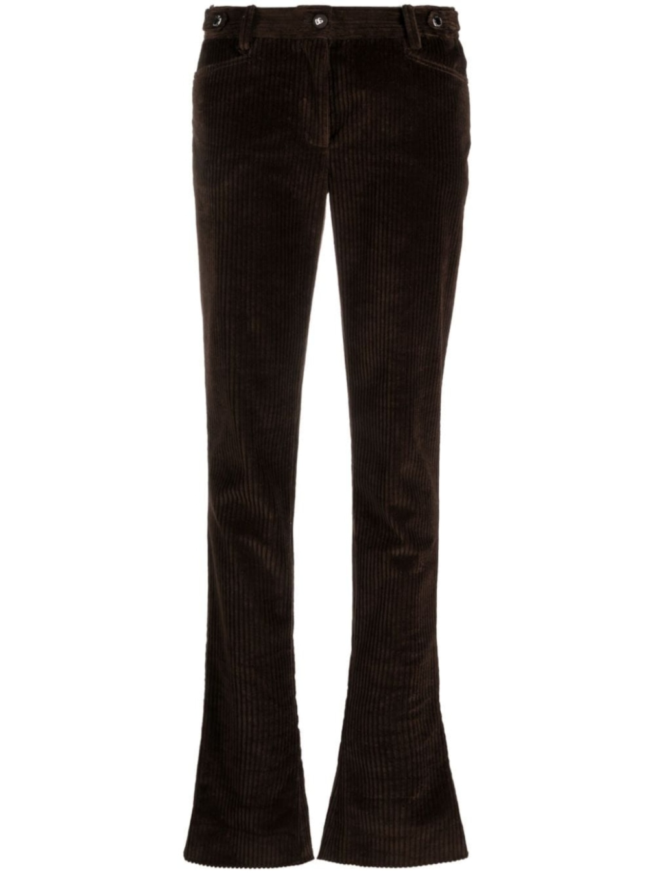 

Dolce & Gabbana corduroy flared trousers, коричневый