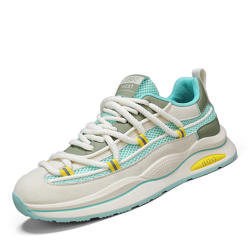 

Кроссовки мужские Lifestyle Shoes Men Low-Top Bindage, бежевый/синий
