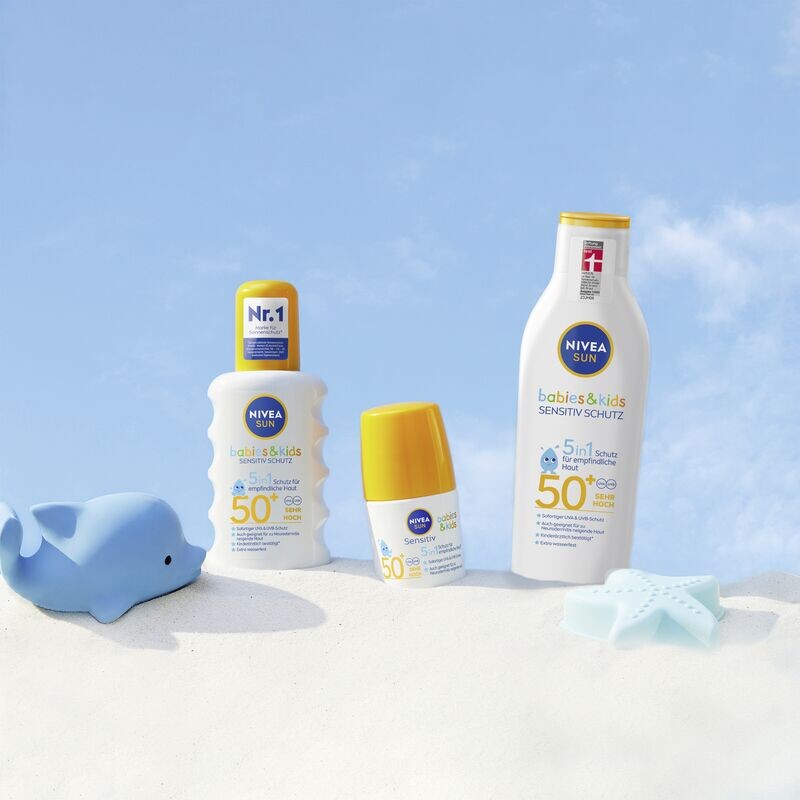 Солнцезащитный роликовый крем для детей и младенцев Nivea Sun Babies & Kids Sensitive Protect Roll-On SPF 50, 50 мл — фото 3