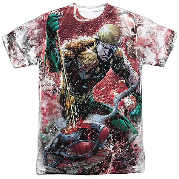 

Футболка adult poly crew с принтом justice league of america aquaman vs manta Licensed Character