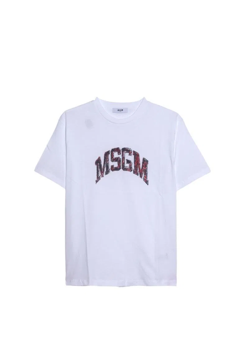 Футболка, хлопок, для детей Msgm, белый