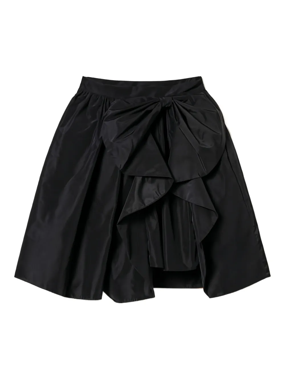 

Юбка асимметричного кроя с бантом Twinset, черный