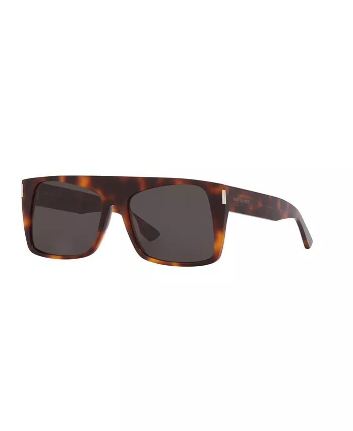 

Женские прямоугольные солнцезащитные очки, SL 651 YS000557 Saint Laurent, коричневый