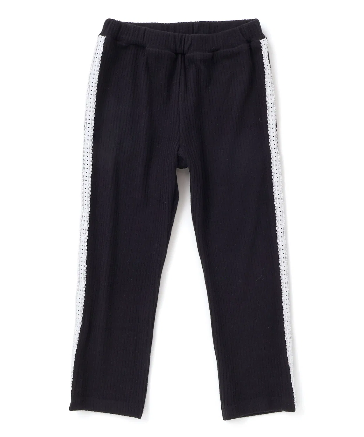 Леггинсы с кружевной лентой BeBe Petits Pois Vert, 95-150 см, чёрные