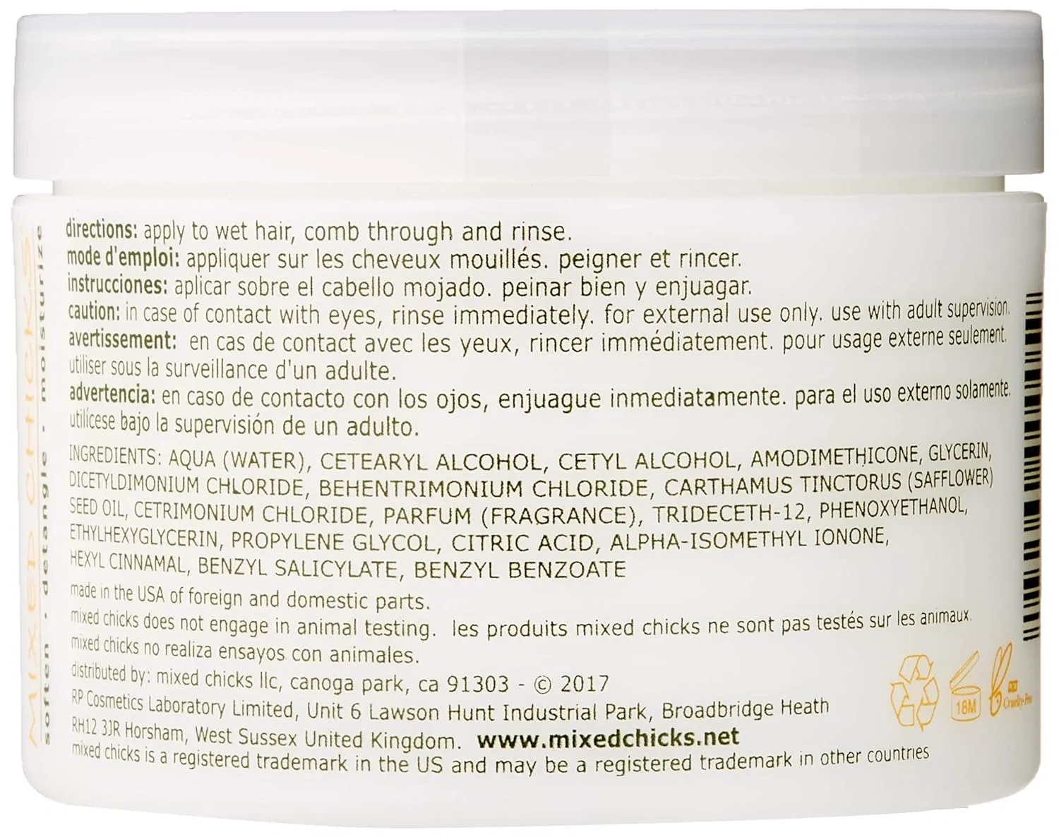 Глубокий кондиционер «Deep Conditioner» 236 мл от Mixed Chicks Mixed Chicks — фото 2