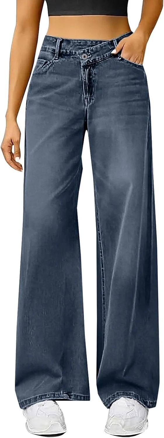 Широкие джинсы женские Classic Distressed Bootcut