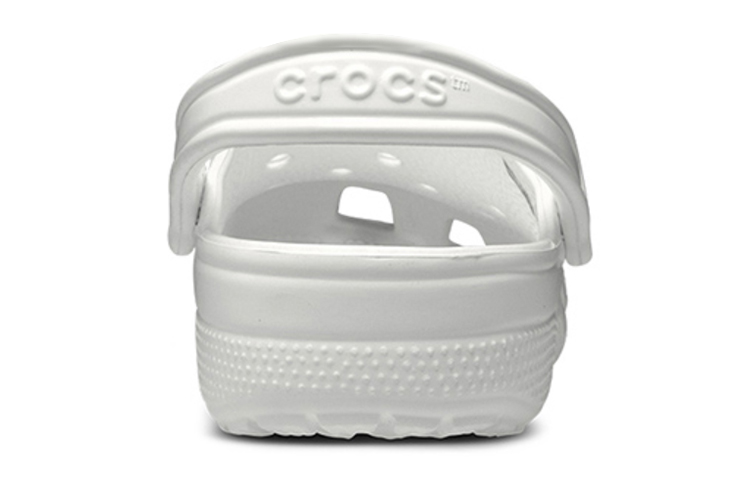 Crocs Классические клоги белые женские, цвет White — фото 3
