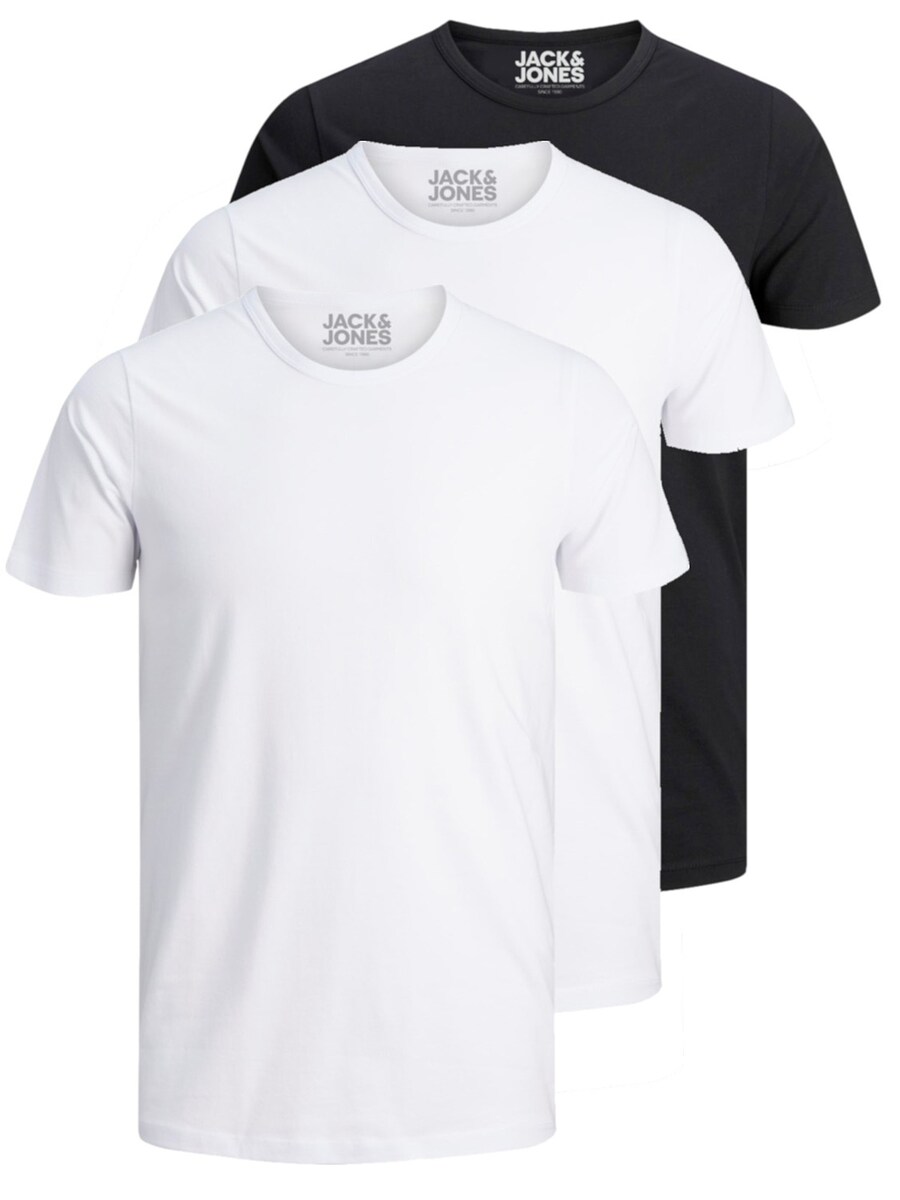

Рубашка JACK & JONES JJO-Neck, черный/белый