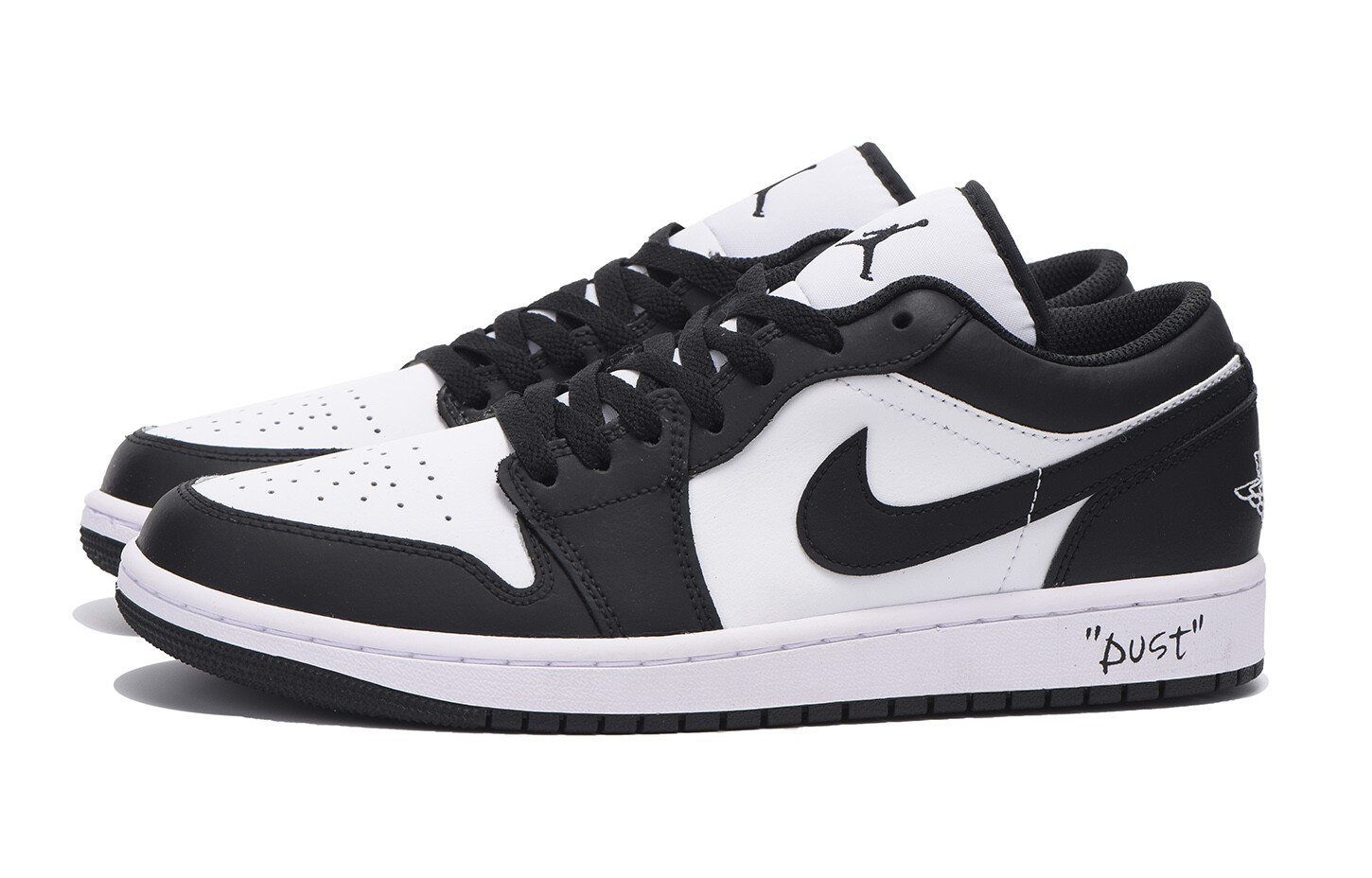 Кроссовки Air JORDAN 1 Vintage Basketball Shoes Men Low-Top Black White — фото 3