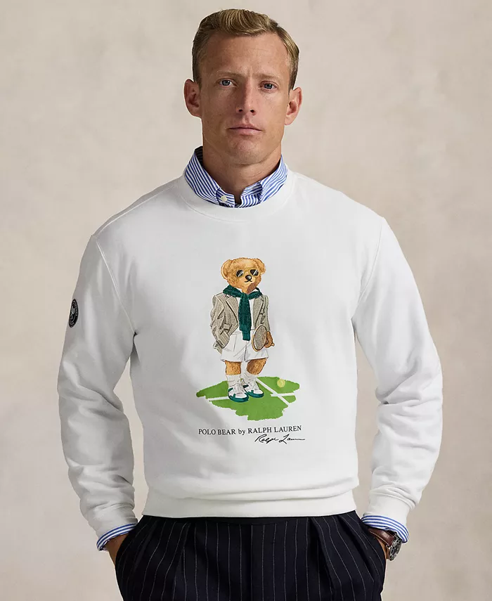 

Унисекс худи Wimbledon Polo Bear Polo Ralph Lauren, белый