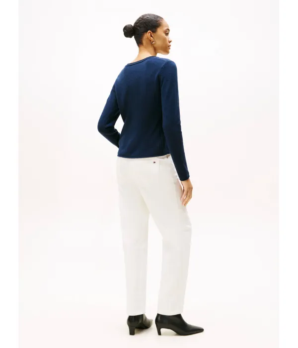 Шерстяной свитер Regular fit Tommy Hilfiger, синий — фото 3