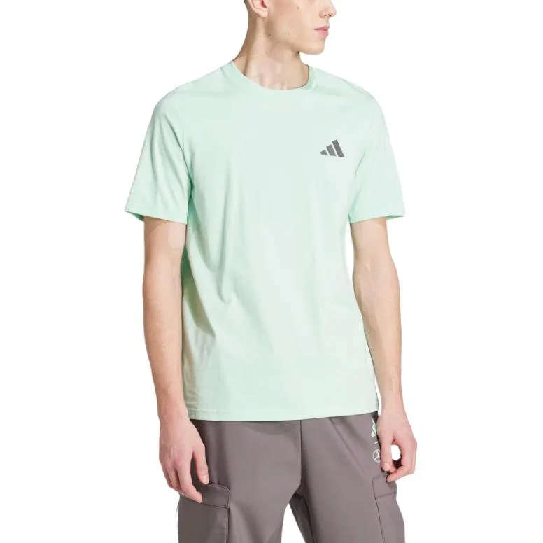 Футболка Mercedes Amg Petronas Formula Team Premium Woven Graphic Adidas, Frost Green/Gray Stratum — фото 3
