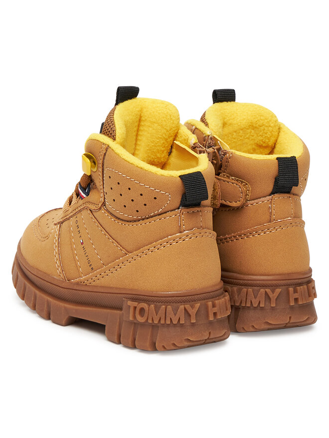 Ботильоны на шнуровке Tommy Hilfiger T1X5-34127-1696206, коричневый — фото 3