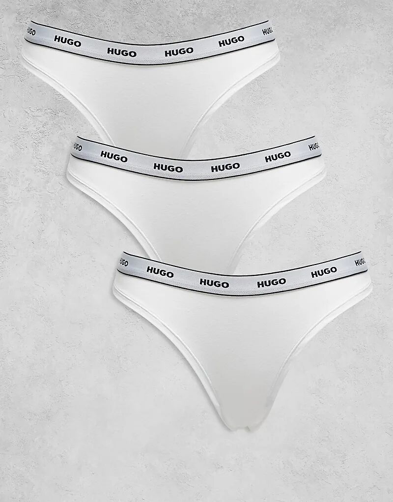 

HUGO Red, 3 пары стрингов белого цвета