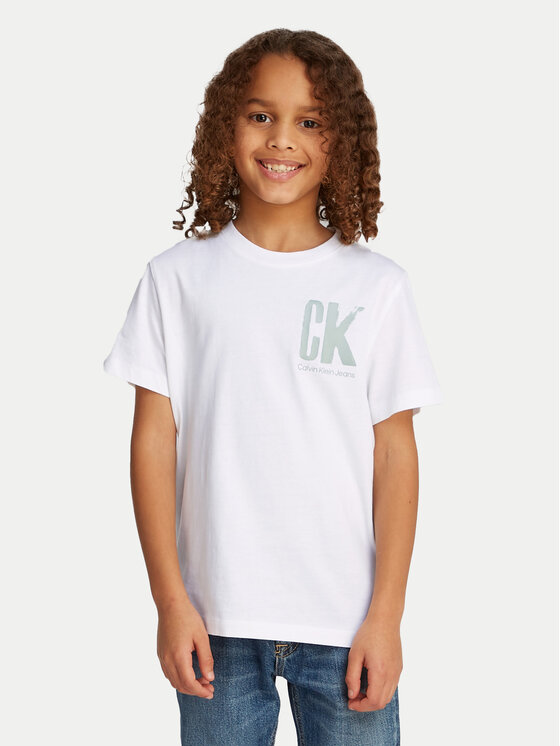 

Футболка обычного кроя Surf Graphic IB0IB02447 Calvin Klein Jeans, белый