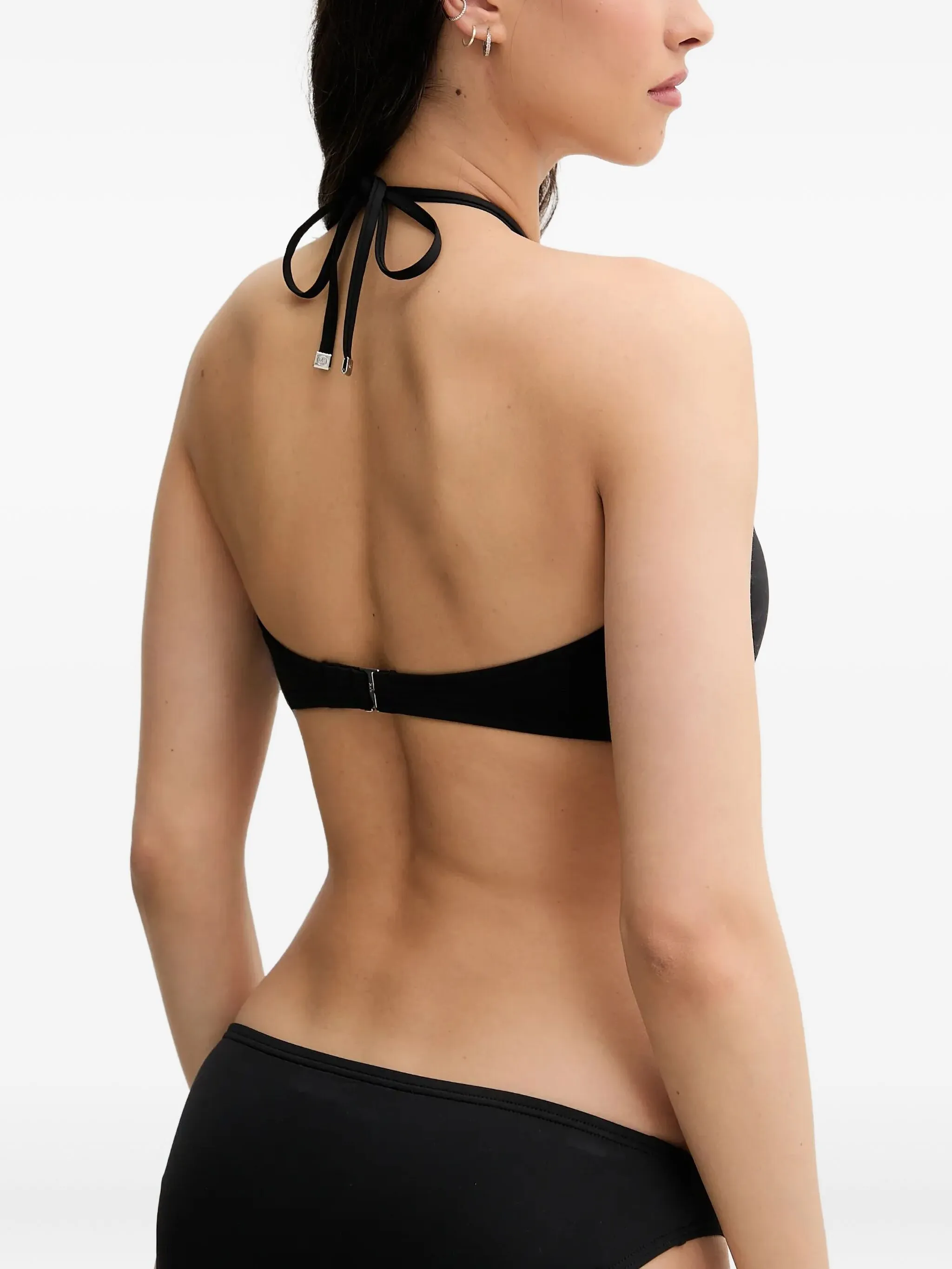 

Бикини с вырезом халтер Michael Michael Kors, черный