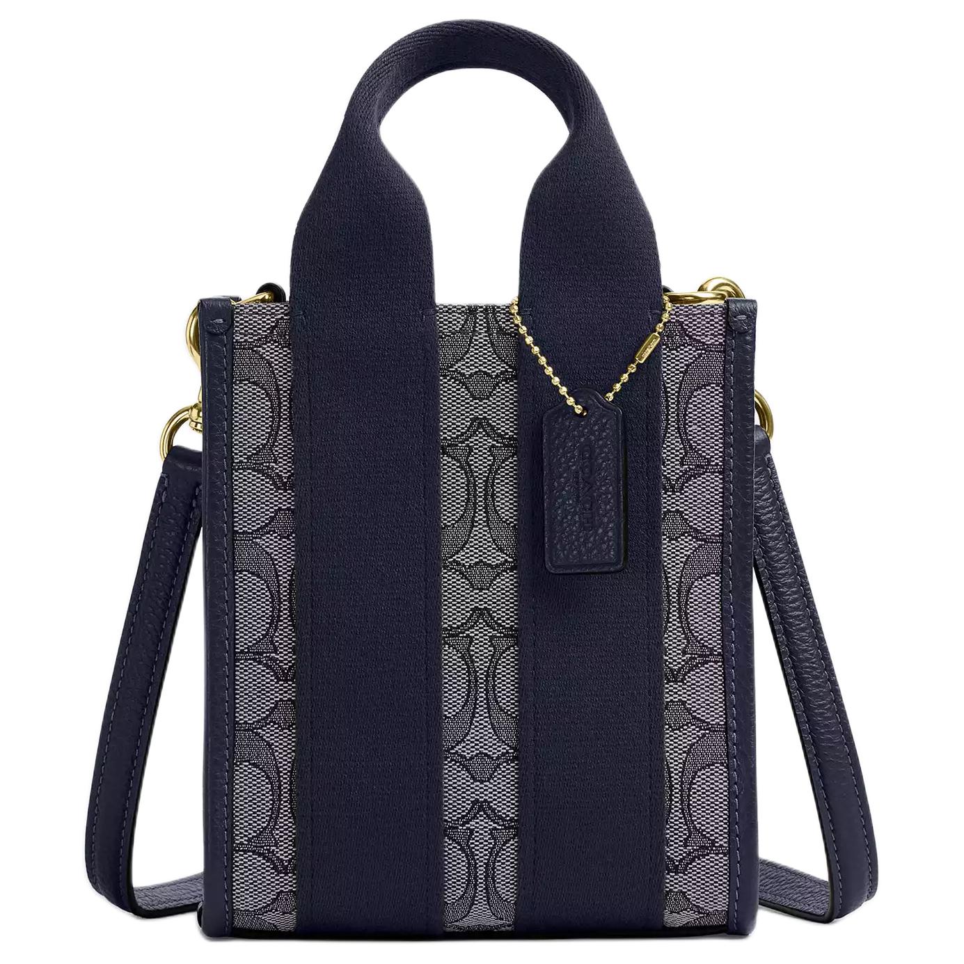 

COACH Smith Pebble Leather Shoulder Bag, Crossbody Bag, Handbag Mini Women's Marine Blue