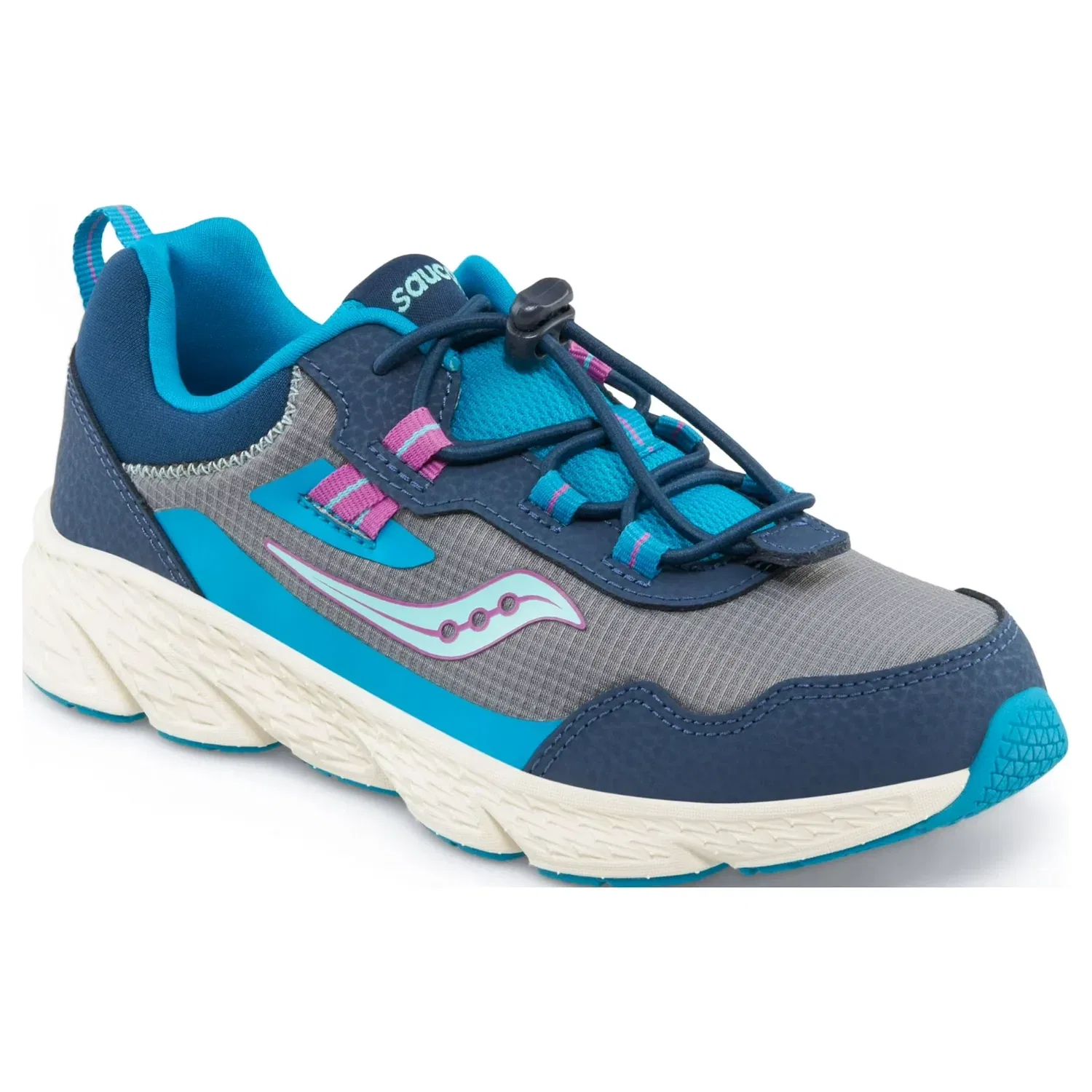 Детские кроссовки Saucony Wind Shield SK267278, серые, спортивная обувь HTAT542