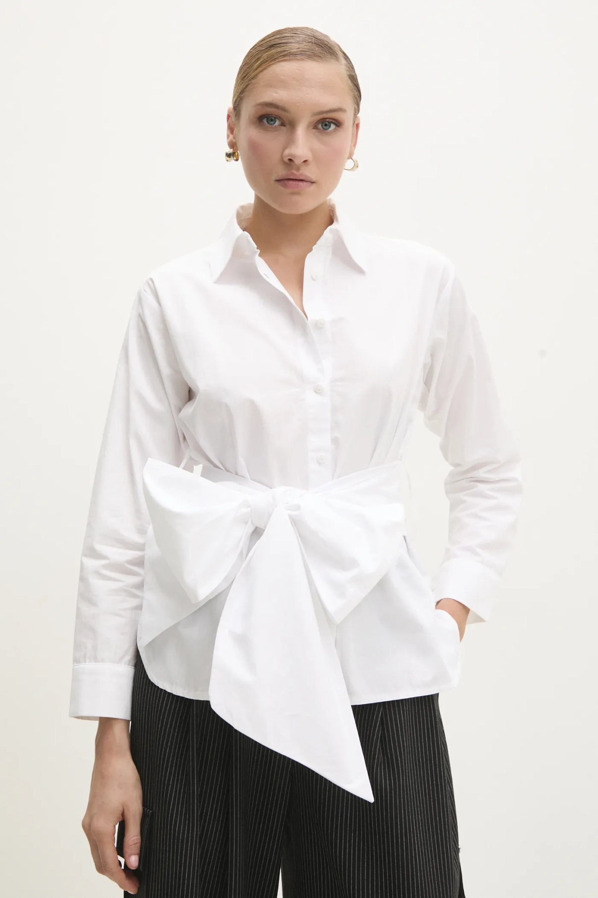 

Хлопковая рубашка Answear Lab, белый
