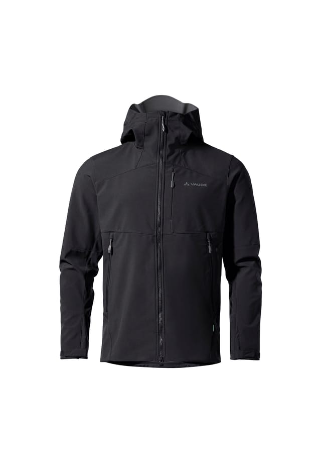 

Куртка Softshell Roccia II с вентиляцией застежкой-молнией и карманом на молнии регулируемым поясом Vaude, черный