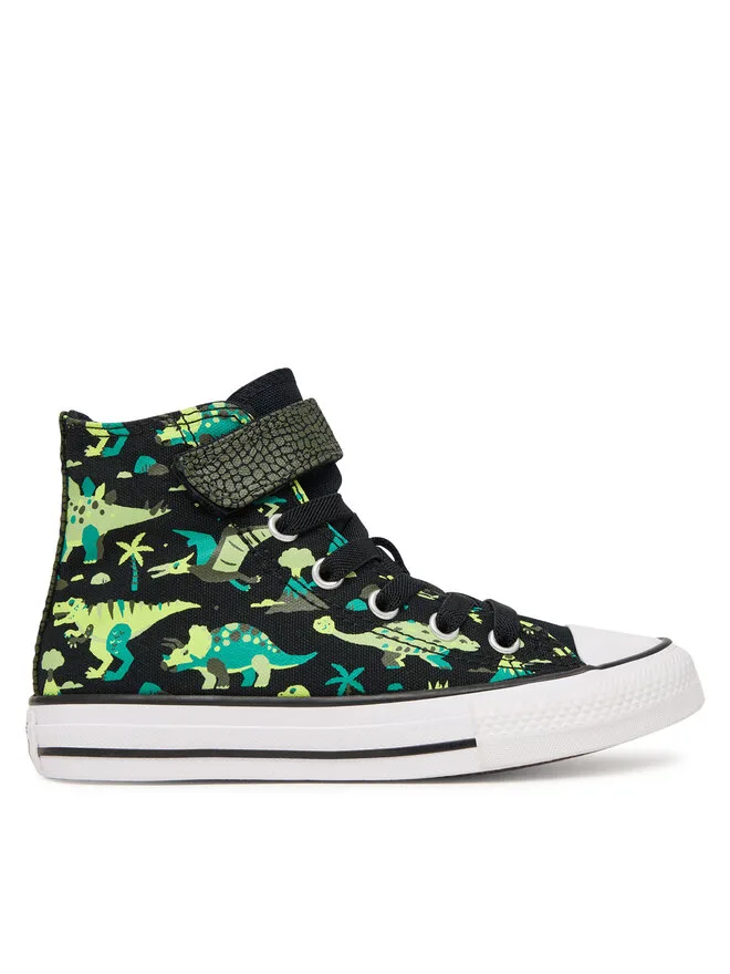 Converse Кроссовки Chuck Taylor All Star Easy-On Dinos A15899C из черной ткани