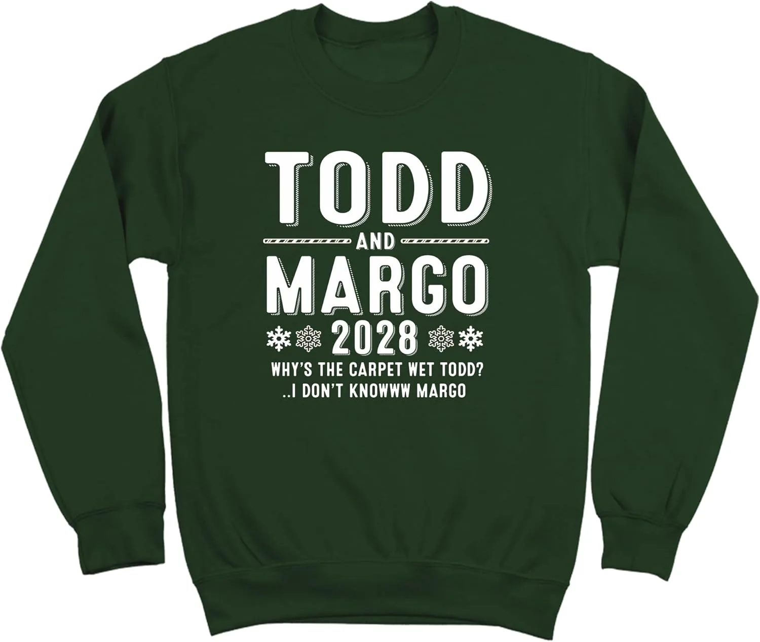 

Donkey Tees Todd and Margo in 2028 - Юмористическая рождественская тема, Adult Unisex XS-5X, мягкий свитшот