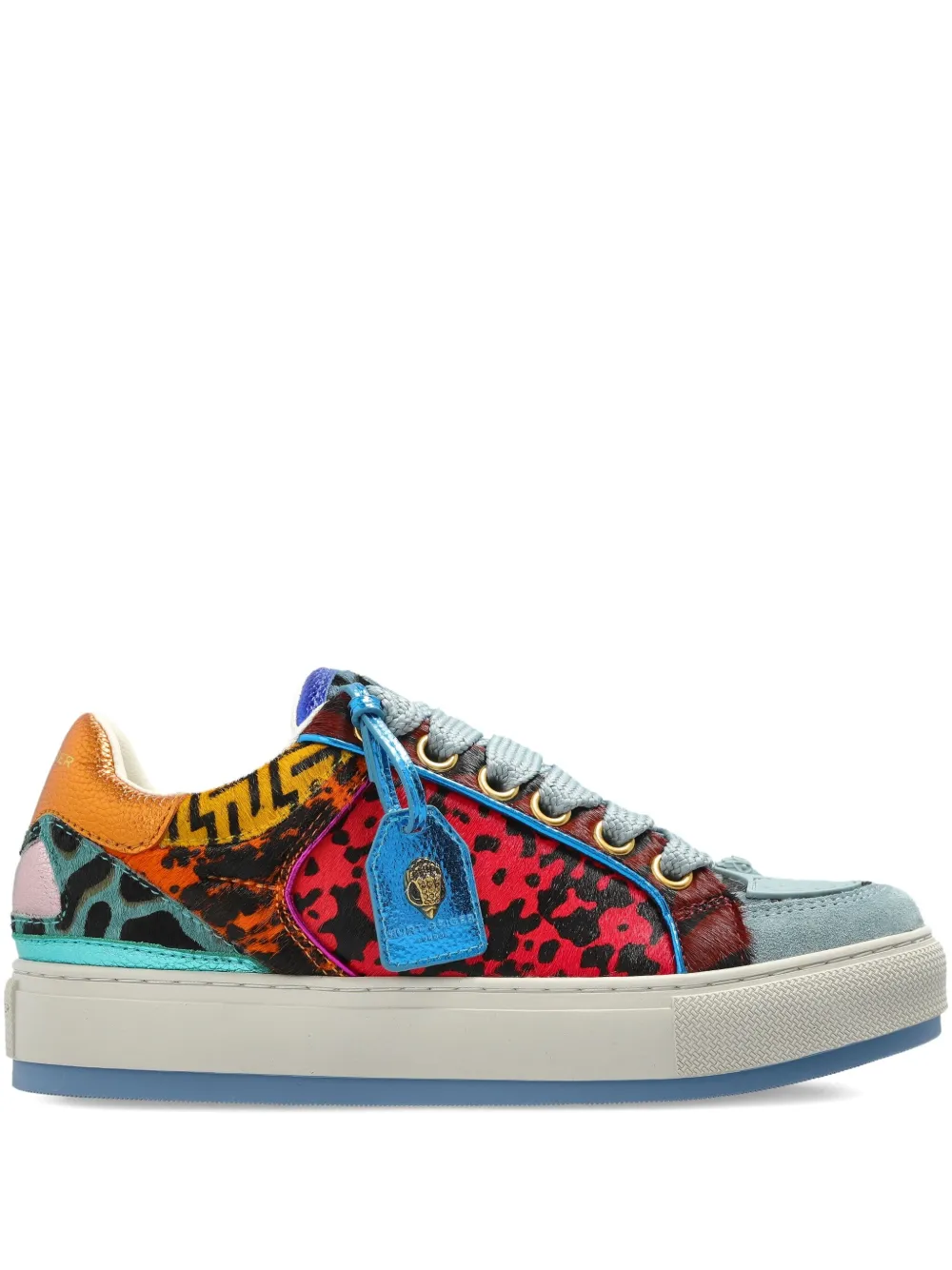 Кроссовки Southbank Tag в технике пэчворк Kurt Geiger London, розовый