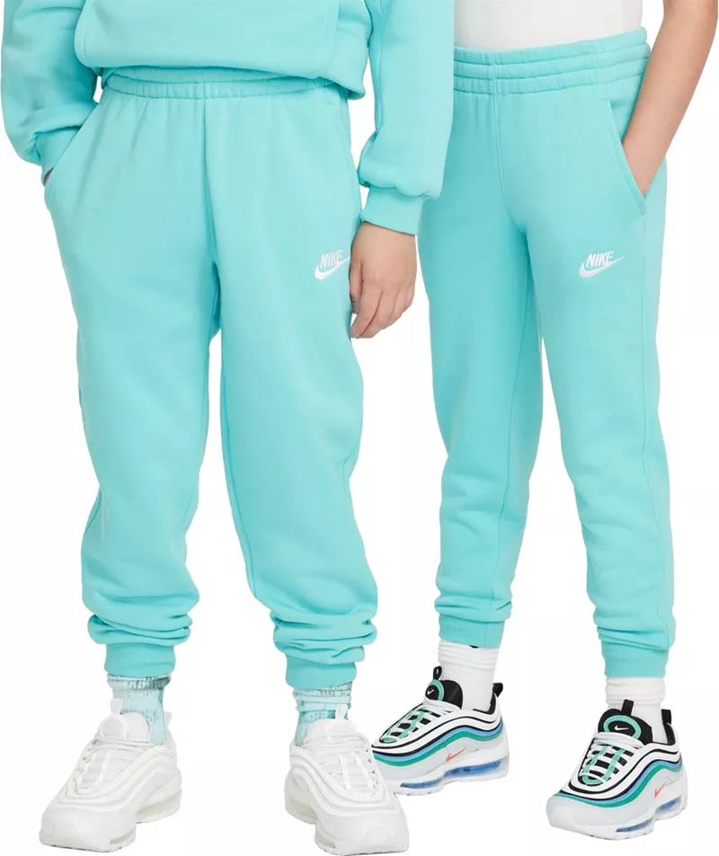 

Флисовые джоггеры Nike All Kids Fit Sportswear Club, цвет Green Frost/White
