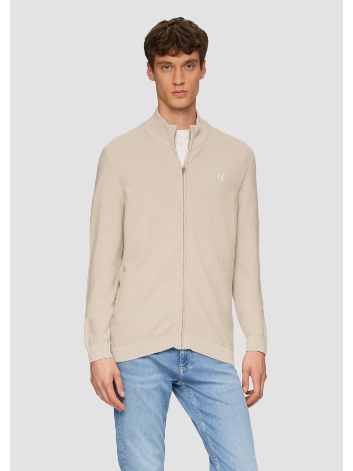 

Спортивная куртка s.Oliver Strickjacke langarm, бежевый