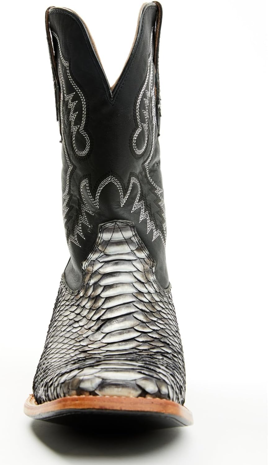 Мужские ковбойские сапоги Cody James Exotic Python Nevado с широким квадратным носком - Becjdd24-04, черный — фото 4