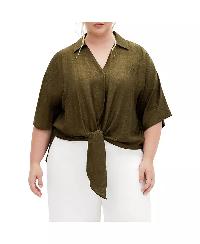 

Рубашка Plus Size Rosie CITY CHIC, коричневый/бежевый