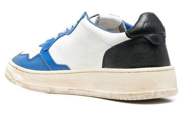 Кроссовки medalist super vintage leather low sneakers 'white black blue' Autry, белый — фото 3