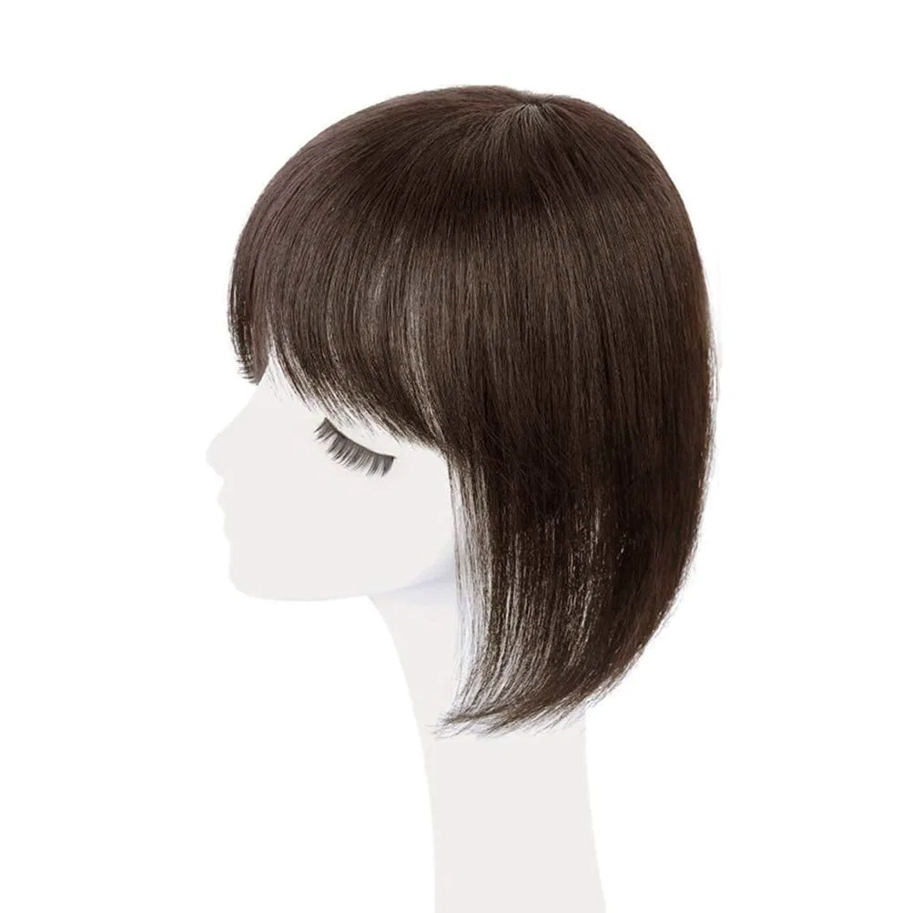 Накладка для волос из натуральных волос с челкой на заколках Eree Hair — фото 3