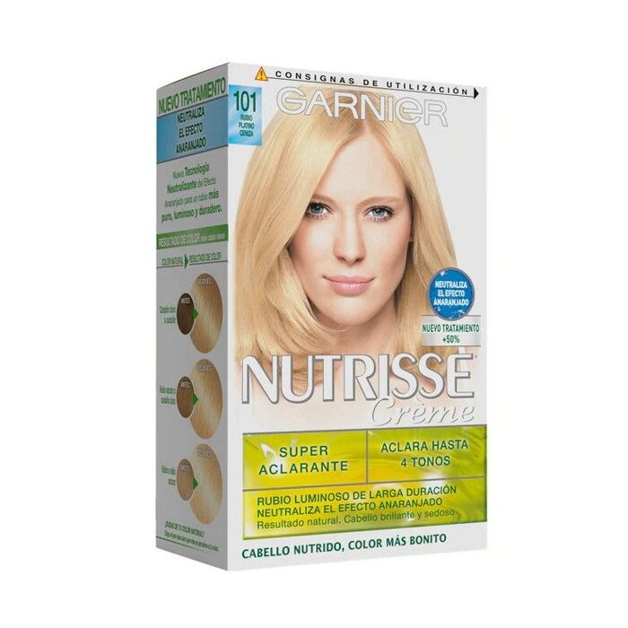 

Краска для волос Nutrisse Tinte Capilar Garnier, 101 Rubio Platino Ceniza