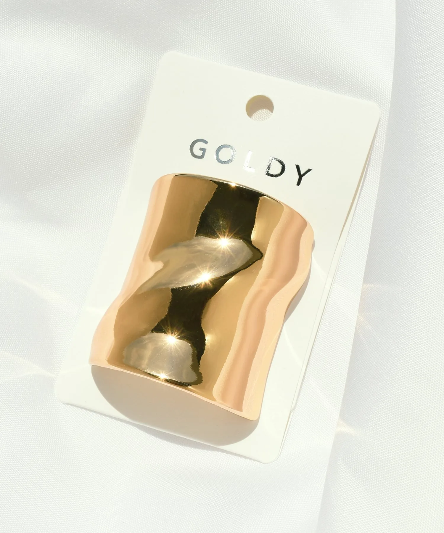 Волнистая широкая манжета для волос Goldy, Silver — фото 2