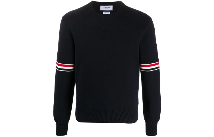 

Вязаный свитер с полосками THOM BROWNE, Marine Blue