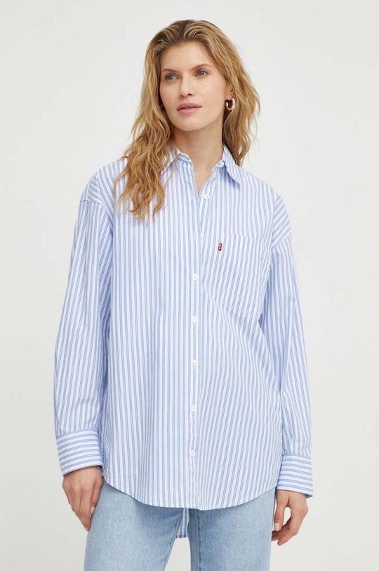 

Хлопчатобумажную рубашку Levi's, синий