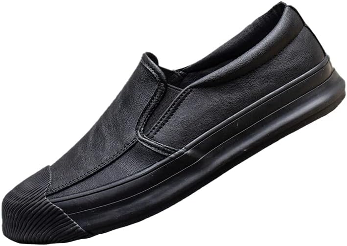 

Мужские однотонные лоферы с мягкой посадкой, модные повседневные кроссовки с поддержкой свода стопы, отдельная обувь для катания на велосипеде и походов на открытом воздухе Angryapple, черный