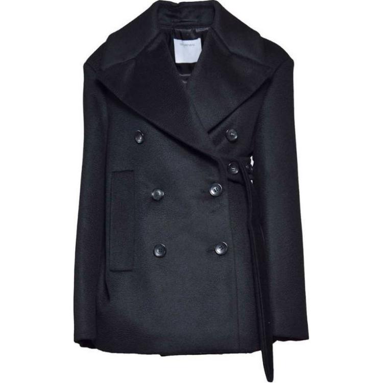 

Двубортное пальто Orchis с поясом SportMax, черный