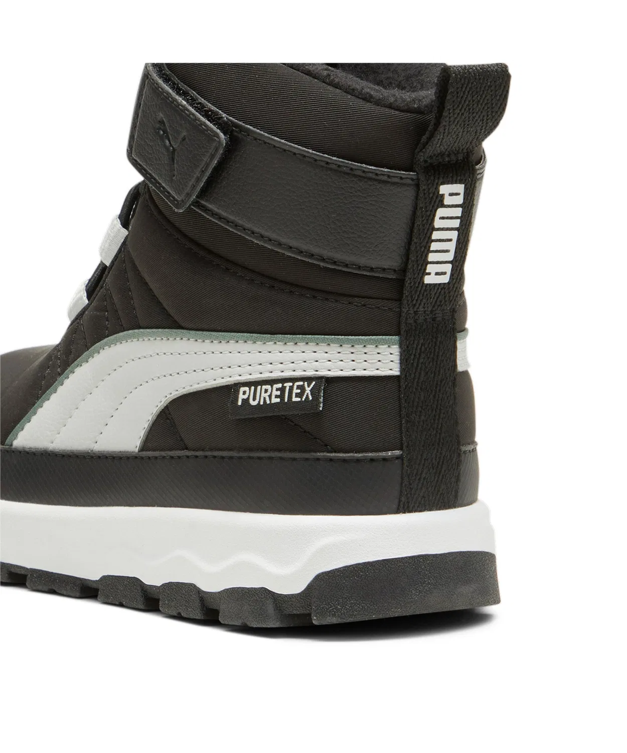 Ботинки детские Puma Evolve Puretex, 17-21 см, чёрный-серый — фото 3