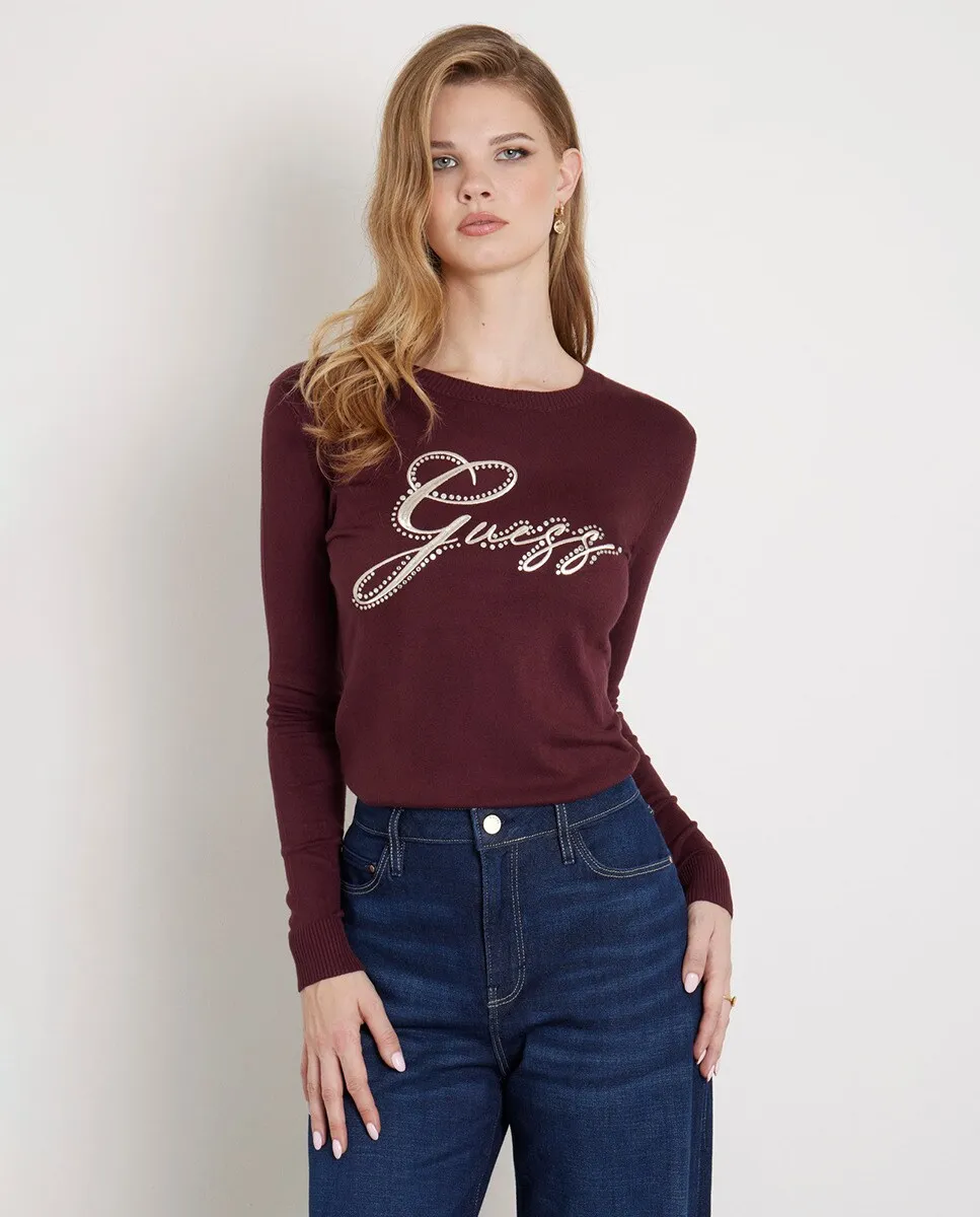 

Женский свитер Guess, бордовый